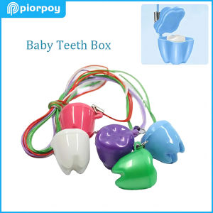 PIORPOY Dental Baby Deciduous Tooth Box 5Pcs Organizer Container Boxes Kids Milk Teeth Storage Case Colorful DentistryAccessorie
