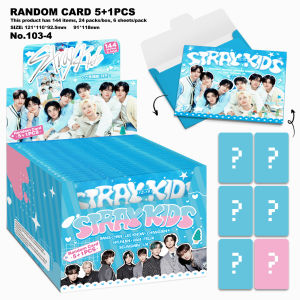 STRAYKIDS album collection small card random card 5+1 hidden draw card envelope package greeting card star LOMO 144 sheets/box