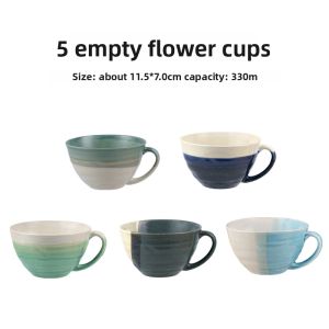 Mino Yaki | Japanese Style Latte Art Large Capacity Ceramic Coffee Cup