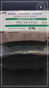 PROTON SAGA BS3 2008 BLM SAVVY BT2 2005 FULLY CERAMIC FRONT DISC BRAKE PADS 4PCS SET