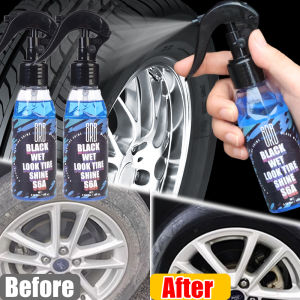 【WOKEN】Car Tire Brightener Black Retread Maintenance Tire Trimming Spray Cleaner Decontamination Anti-Cracking Sun Protection Long-Lasting Protective Agent Motorcycle Car Tire Coating Wax Polishing Tool