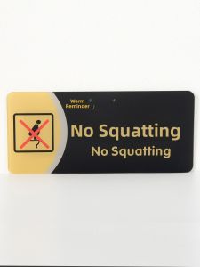 Acrylic Door Sign Bathroom Male Female Indicator No Smoking Warning Notice Toilet Identification Sign UV Printed Business Supplies