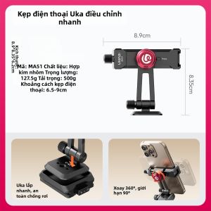 Ulanzi | Kẹp Điện Thoại Đa Năng Có Thể Tháo Lắp Nhanh với Cold Shoe Nhôm