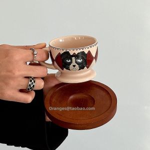 Oranges Limited Edition Pastoral Italian Espresso Cup Retro Ceramic Coffee Cup Miniature Tea Cup Cute Healing Chinese Style
