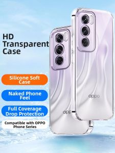 RISEOUS | Transparent Ultra-Thin Silicone Soft Case Full-Cover Protective Shell for OPPO Reno12