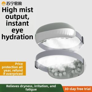 Eye Massager Steam Heat Therapy Moisturizing Eye Points Relief Eye Fatigue Device Birthday Gift Vibrating Principle Rechargeable