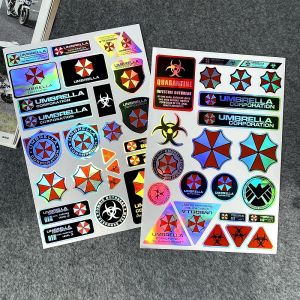 JDM Motorcycle Stickers for Resident Evil Umbrella Helmet Body Decals for HONDA Click V3 V2 PCX ADV YAMAHA MT07 MT09 R1 Xmax Nmax Kawasaki DUCATI Vespa