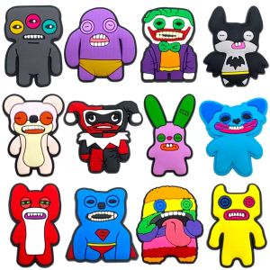 Hot Toys | 12-100Pcs Fuggler Teeth Monster Shoe Charms Pin for Clog Sandal Accessories DIY Shoe Decoration Wristband Kids Party X-mas Gifts