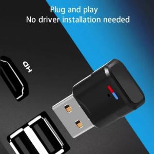 KEBIDU | Wireless Game Audio Headphone Adapter Receiver for PS5 PS4 Game Console PC Headset Bluetooth 5.3 Audio Transmitter