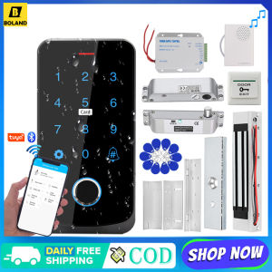 Boland Boland Access Control Keypad RFID 13.56mhz  NFC Bluetooth Tuya App Waterproof IP65 Biometric Fingerprint Touch Screen Access Controller Magnetic Lock Doorbell Kits