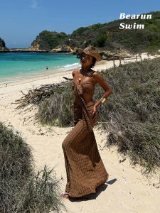 New 2025 Plaid Style Beach Vacation Set Women Two-Piece