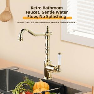Vintage French Retro Silver Copper Faucet