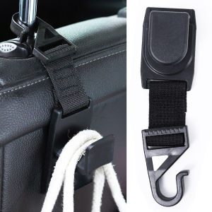 2pcs Universal Car Seat Back Hooks Multifunctional Auto Interior Headrest Mount Hanger Lady Handbag Hanging Storage Holder Hook