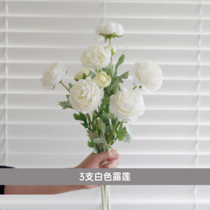 ดอกกุหลาบปลอมคุณภาพสูง ดอกไม้ประดับห้องนั่งเล่น ดอกไม้จันทน์ ดอกไม้ป่า ดอกไม้บานในบ้าน อุปกรณ์ตกแต่งภายใน