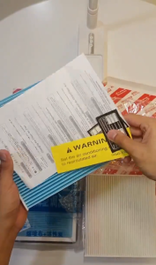 Toyota Cabin Air Filter For Vios NCP93 Hilux KUN25 Altis ZRE121 Camry ACV40 Innova TGN40 Penapis Kabin Penyaman Udara