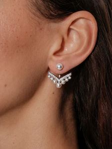 CAFFTI | Fashionable S999 Sterling Silver Pearl Earrings