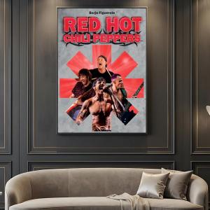 Band R-Red H-Hot C-Chili P-Peppers Poster --HD-- Self-Adhesive Waterproof High-Toughness Universal Wall Decor