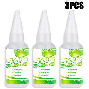 502 Super Glue Instant Strong Adhesive Fast Drying Clear Glue For Plastic Metal Wood Ceramic Glass Rubber Universal Repair Glue