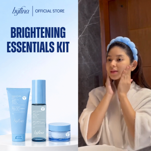 [NEW Packaging] Byfina Brightening Skincare Set with Vitamin C | Cleanser Toner Moisturizer for Dull Skin Glow