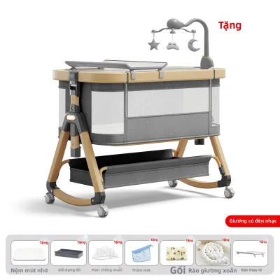 Crib Bé Gấp Đa Năng
