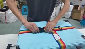 LQNLQ Adjustable Suitcase Belts Cross Strap Name Sticker Baggage Belts Packing Belt Travel Suitcase Accessories Luggage Buckle Strap