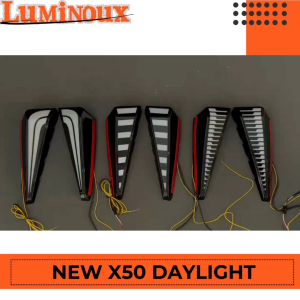 NEW Proton X50 Facelift Front Daytime Running Lights Front DRL fog lamp cover light X 50 Daylight cover