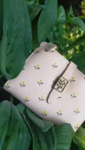 Dompet Lipat Nayana Terbaru Cantik Pink Motif Fashion Simpel Remaja Kekinian WA1210P3