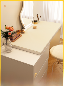 Silicone Leather Waterproof Makeup Desk Mat Luxury Feelings Hairdressing Table Pad Protective Cover for Dressing Table