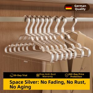 FAJIENUO | Anti-Slip Wide Shoulder Stainless Steel Clothing Hanger