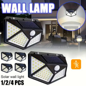 ESMARTER | Outdoor Solar Patio Wall Light Garden Home Wall Decor 100 LED Exterior Wall Light