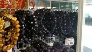 Vòng tay chuỗi đá kim sa xanh lục giác