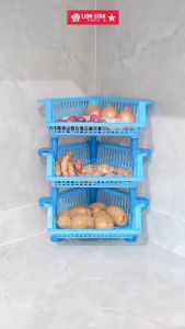 ( BISA COD ) PROMO RAK DAPUR LION STAR MULTI RACK TRIANGLE 3 SUSUN A-19 / RAK SUDUT DAPUR / RAK BUMBU DAPUR / RAK SAYUR / ORGANIZER DAPUR / RAK MULTIFUNGSI / RAK DAPUR SERBAGUNA