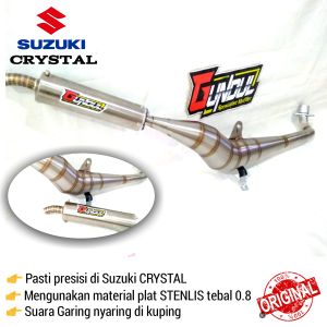 knalpot racing suzuki cristal tornado gs gx Bm power suara garing bahan stenlis tebal pnp