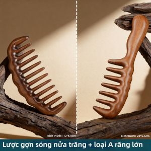 YIJIANGDAO | Cây lược chải tóc dày răng rộng massage kinh lạc chăm sóc tóc