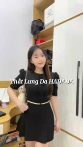 Thắt lưng nữ đai váy cỡ nhỏ 1cm HADADA mặt khóa kim loại cao cấp phong cách trẻ trung DV510