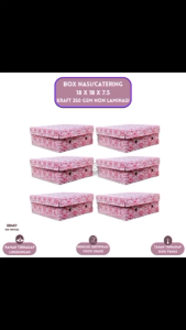 Box Nasi Kotak Dus 18X18 Dus Nasi 18x18 (Isi 10 Pcs-BB4K7)