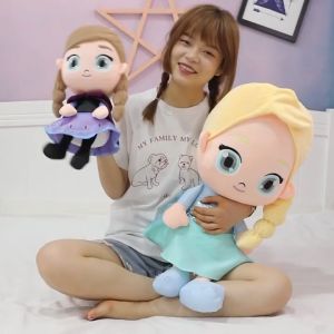30CM Plush Doll Stuffing Doll Frozen Princess Elsa Anna Cartoon stuffing doll gift to girls