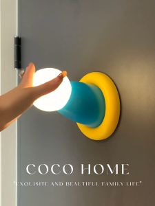 Doraemon Any Door Hands Patting Night Light Eye Protection Table Lamps Cute Decor Timmer Fridge Magnet Christmas Birthday Gifts