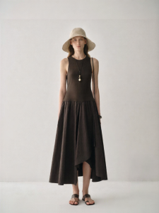 INSIS FEMME | Summer Linen-Cotton Blend A-Line Spliced Dress