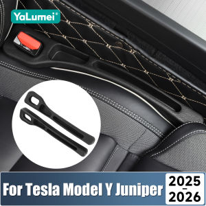 For Tesla Model Y Juniper Launch 2025 2026 EV 2PCS Universal Car Seat Leak Proof Strips Gap Side Seam Filler Storage Accessories