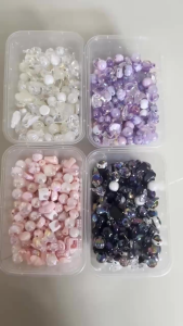 [25 Gram] Mote Manik Mix Gado Gado Luxury Premium Series Ab Pelangi UV Bahan Kerajinan Tangan