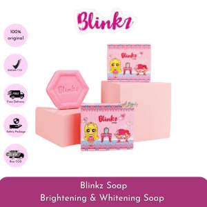 Blinkz Whitening Brightening Soap - Sabun Mandi Blinkz Mencerahkan Face and Body Soap BPOM