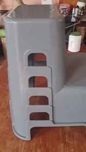 สูง 63cm  บันไดพลาสติก เก้าอี้บันไดพลาสติก2ขั้น อย่างหนา มียางกันลื่น เก้าอี้บันได เก้าอี้