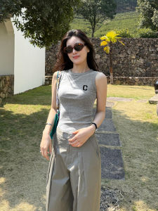 Áo Ba Lỗ Không Tay Mùa Hè Cho Nữ Áo Ba Lỗ Không Đệm Ngực Áo Ba Lỗ Màu Trơn Mặc Trong Và Ngoài Áo Ba Lỗ Cotton Thoải Mái