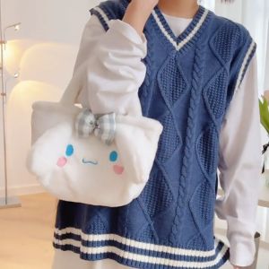 Túi xách tay Gấu Bông KUROMI xinh xắn mềm mại cho bạn nữTúi xách Kawaii Sanrio Lolita Nhật Bản dễ thương -ĐƯỢC CHỌN MẪU