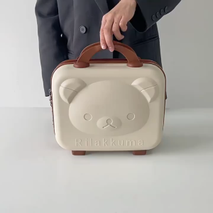 [SG Ready Stock] Little Bear 14 inch Luggage Mini Travel Suitcase with Password Lock Hand Carry Luggage Make Up Bag Portable Wear resistant Makeup Case