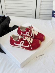 IG Retro Laced Casual Sports White Shoes Womens Dequn Agan Shoes 2025 Spring New Fashion Comfortable Slow Running Shoes