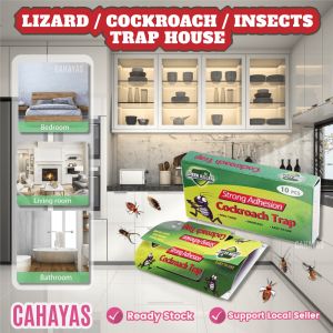 [Msia Stock] 10PCS/PACK Cockroach Killer Lizards Trap Ubat Semut Insect Repellent Ubat Racun Cicak Perangkap Lipas Ubat Semut 壁虎驱除剂 蟑螂药 蟑螂屋 蟑螂捕捉器