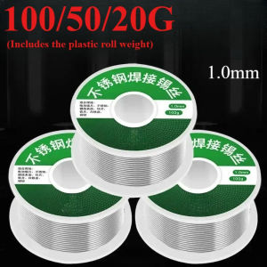 1mm Solder Wire 20/50/100g Stainless Steel Solder Welding Disposable for Copper-iron-nickel Battery Pole Piece