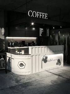 Retro Industrial Style Billiard Hall Bar Bar Clear Bar Table Coffee Shop Cashier Gym Front Desk Reception Desk
